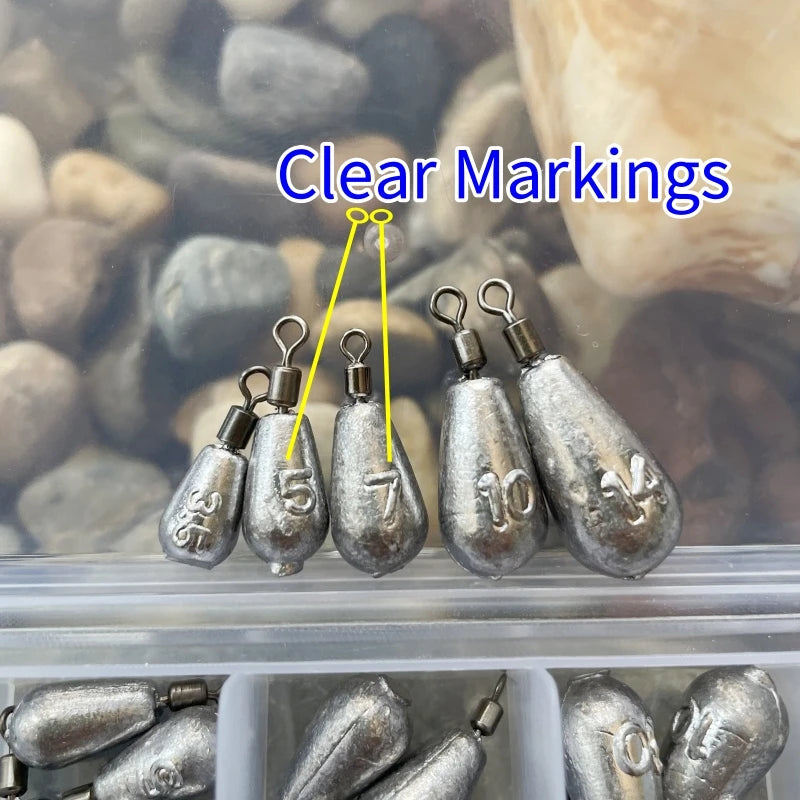 Drop Shot Sinker Kit, 45 Pcs