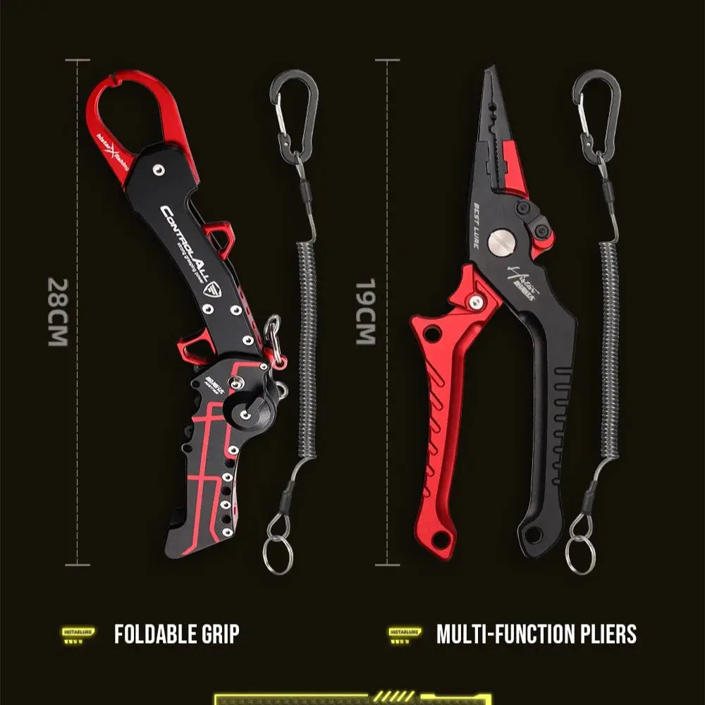 HASIDA Fishing Pliers And Grip Anti Corrosion Aeronautical Aluminum Stainless Steel Multifunctional Tool Accessories