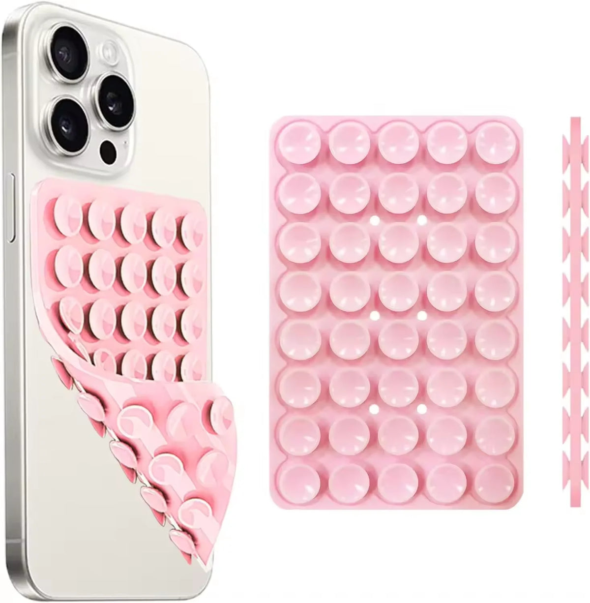 Double-Sided Silicone Suction Phone Holder - Electronics & Accessories from Linloft.