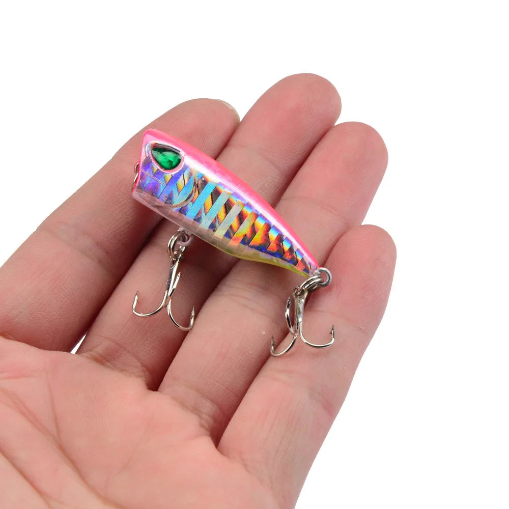 Mini Topwater Popper Lure, 4cm - Fishing Hooks from Linloft.
