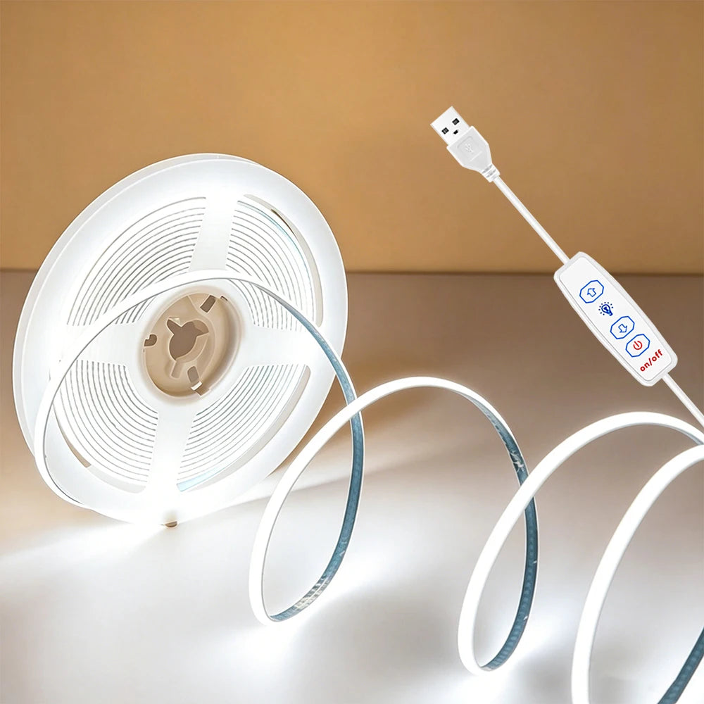 USB LED Strip Lights with Dimmer - String & Fairy Lights from Linloft.