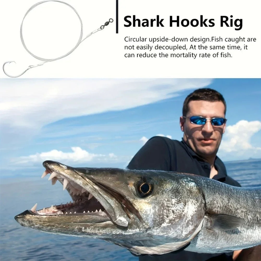 Stainless Steel Fishing Hooks 14/0 16/0 18/0 Large Fish Hook For Shark Sturgeon Tuna Saltwater Fishing Accessories