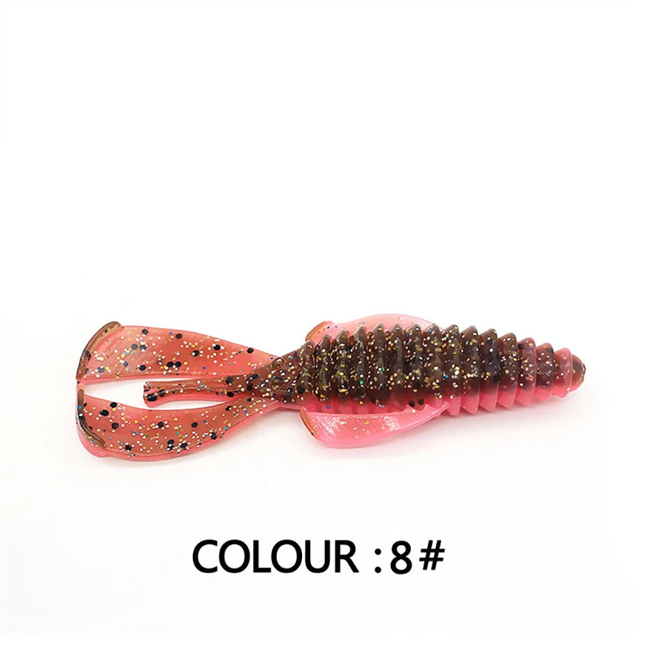 Soft Fishing Lure 5Pcs 4.5g 2Pcs 15.5g Bionic Silicone Fan-shaped Artificial Bait Wobblers Swimbait Outdoor Fishing Tackles