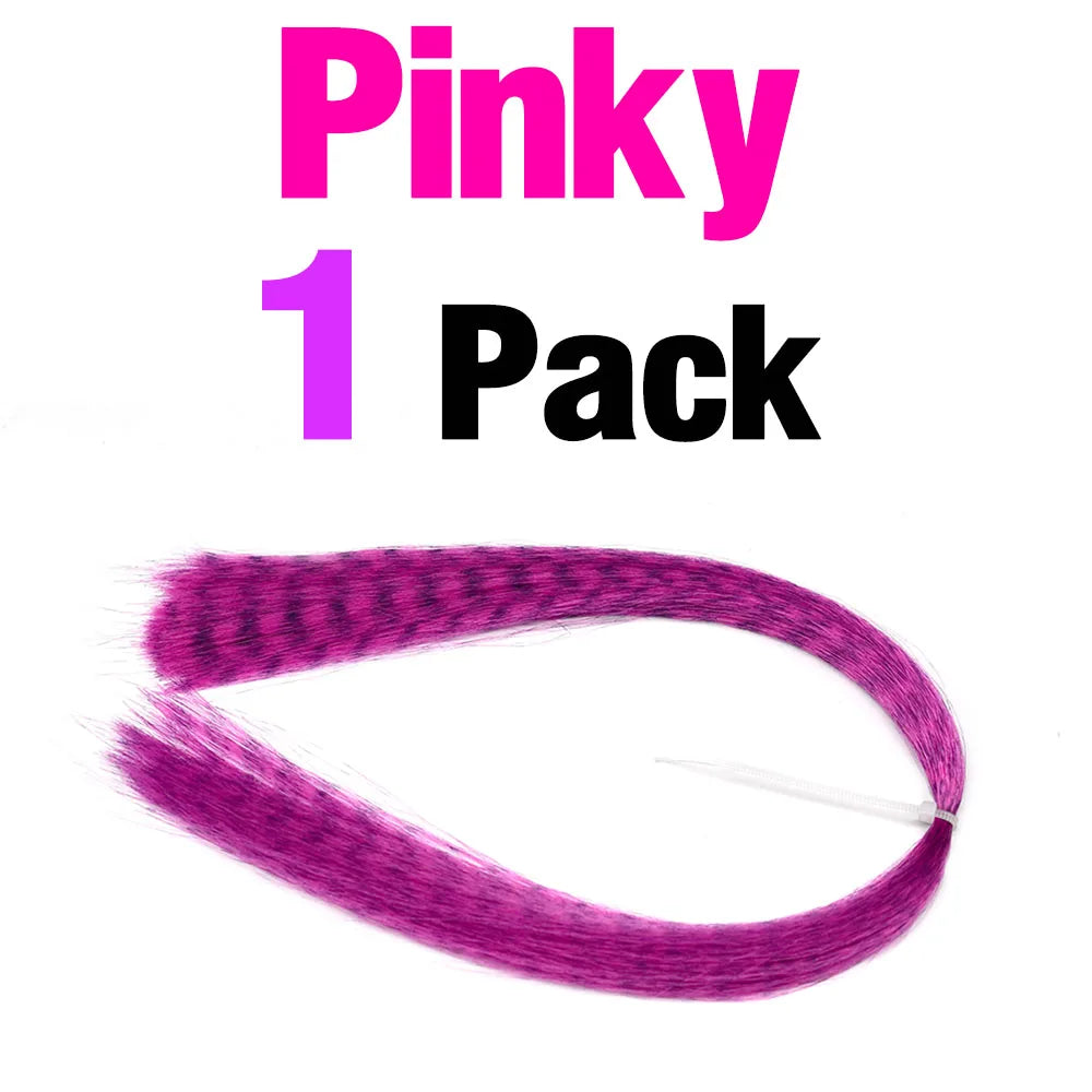 Barred Streamer Fly Tying Fibers, 12 Colors - Fishing Tackle from Linloft.