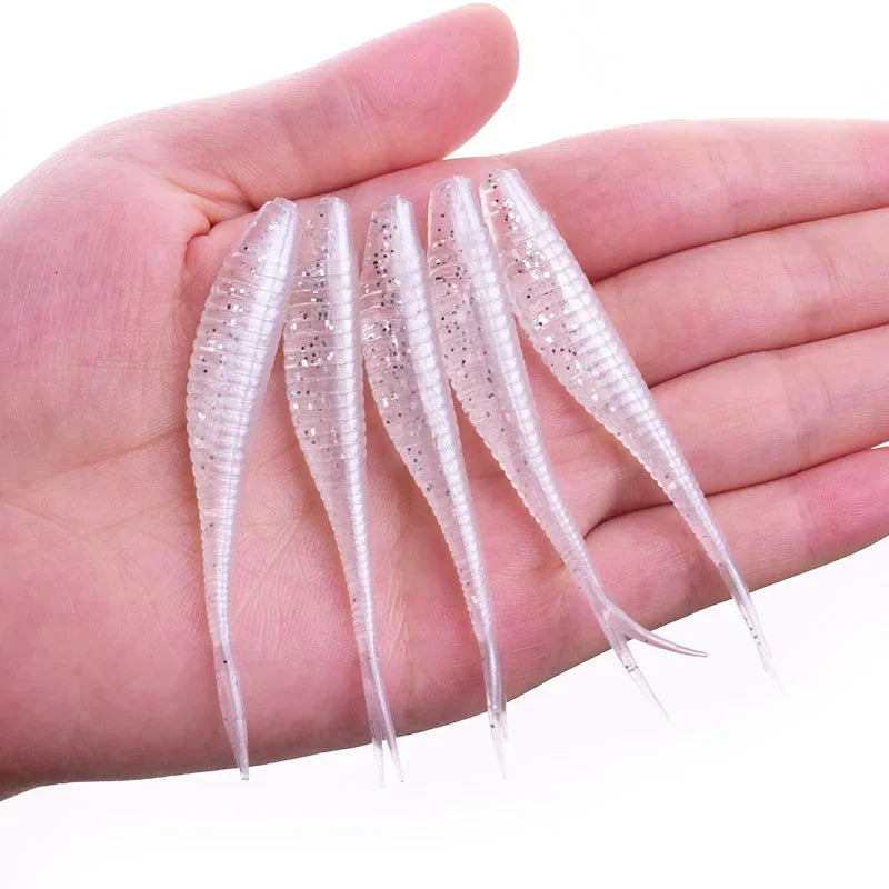 Forktail Soft Worm Lures, 10-Pack - Fishing Tackle from Linloft.