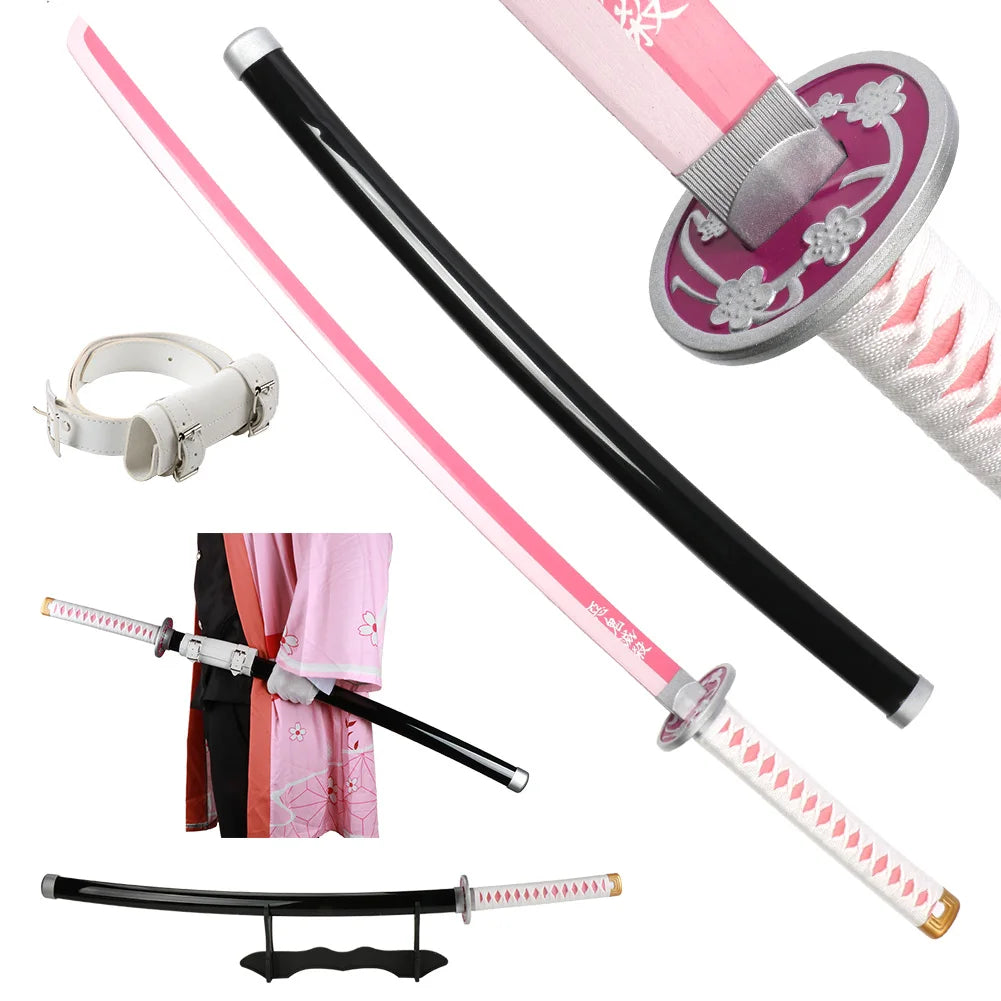 41-Inch Anime Cosplay Katana with Belt - Apparel & Accessories from Linloft.
