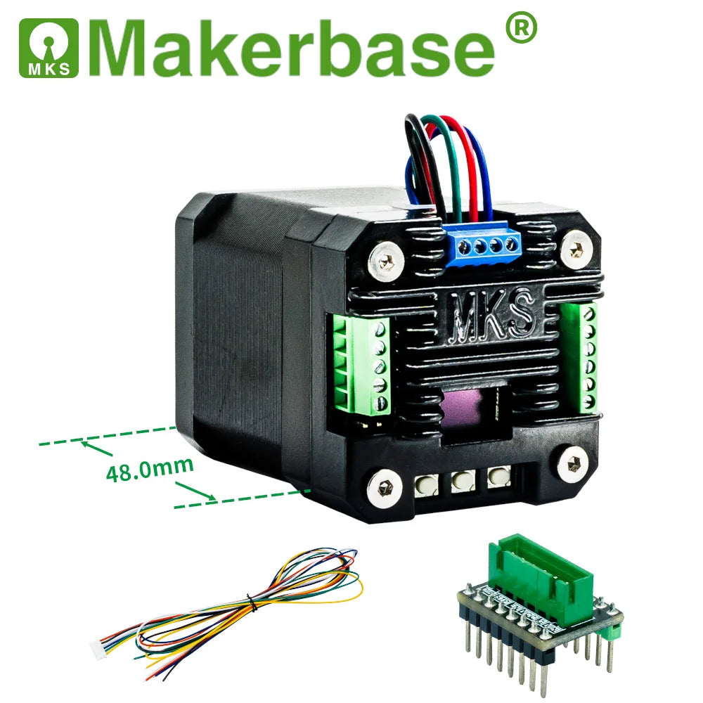 Makerbase MKS SERVO42D NEMA17 Closed Loop Stepper Motor Driver CNC 3D Printer for Gen_L FOC Quiet and Efficient