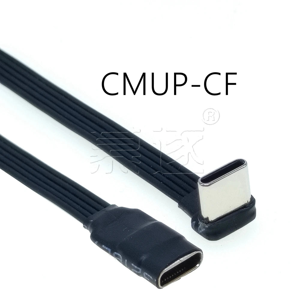 20CM 30CM 10CM 5CM USB 2.0 Type-C Flat Cable Extension FPC Cable USB 2.0 USB-C 90° Up/Down Angled Plug 5CM-1M - Electronics & Accessories from Linloft.