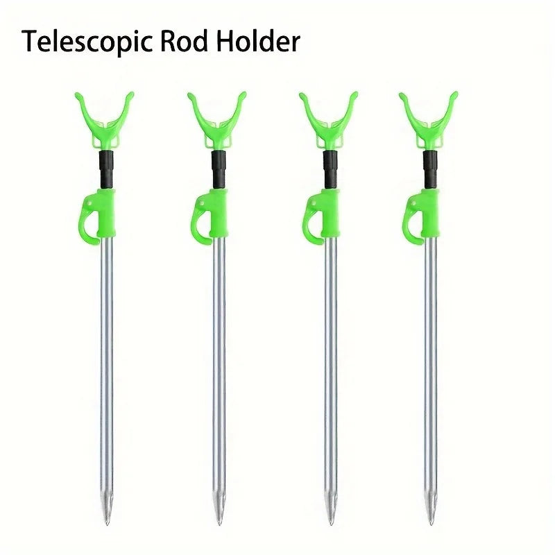Telescopic Aluminum Rod Holders, 2-Pack