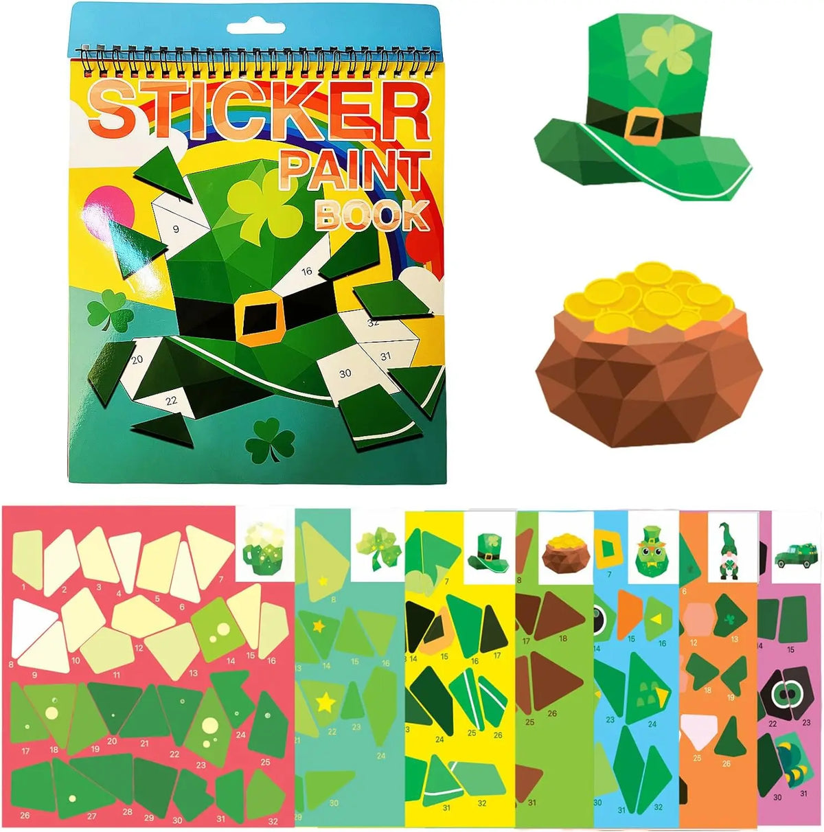 Sticker by Number Book for Kids - Toys & Games from Linloft.