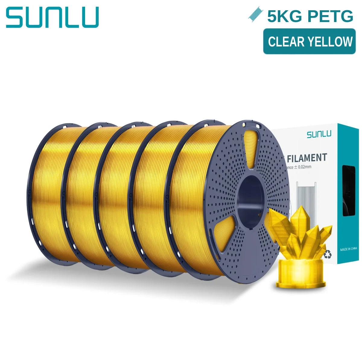 PETG 3D Printer Filament, 1.75mm 5kg - 3D Printing Accessories from Linloft.