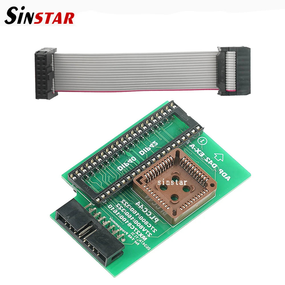 XGecu ADP_D42_EX-A Adapter with Black ZIF Socket for PLCC44 DIP42 27Cxxx 27Vxxx EEPROM for T48(TL866-3G) Only - Electronics & Accessories from Linloft.