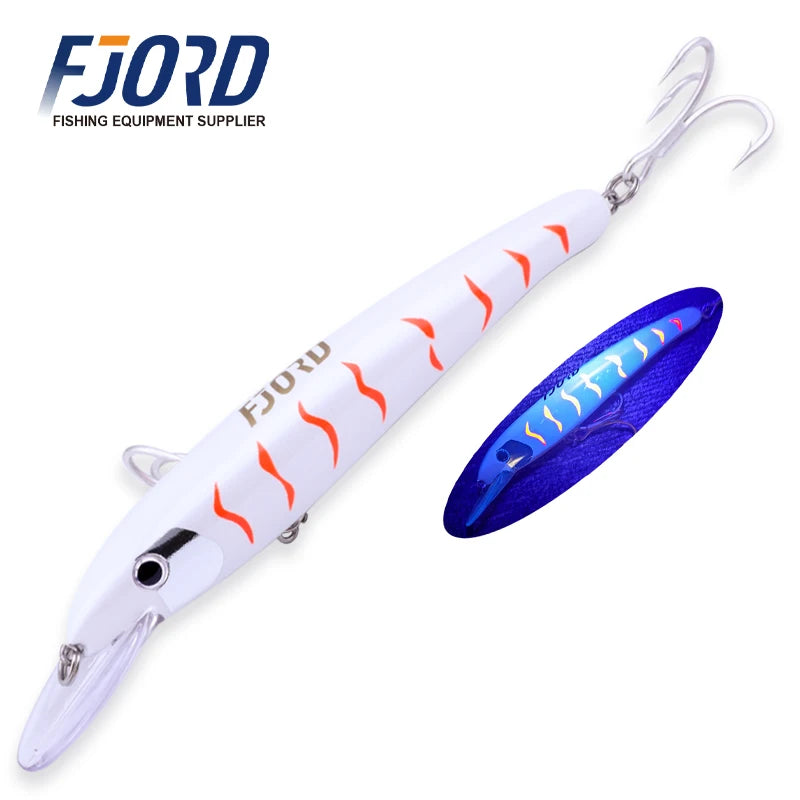 190mm Floating Trolling Minnow Lure - Fishing Tackle from Linloft.