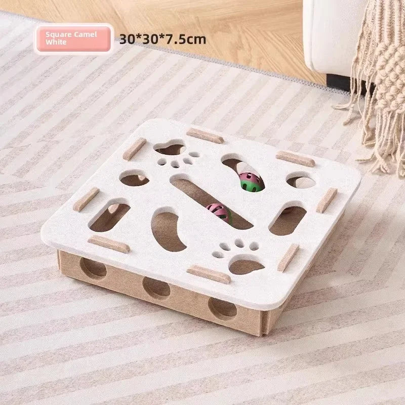 Cat Felt Puzzle Box Interactive Toy