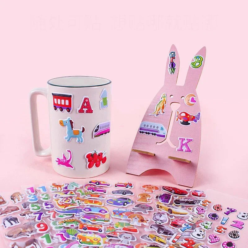 Puffy 3D Stickers for Kids 20 Sheets