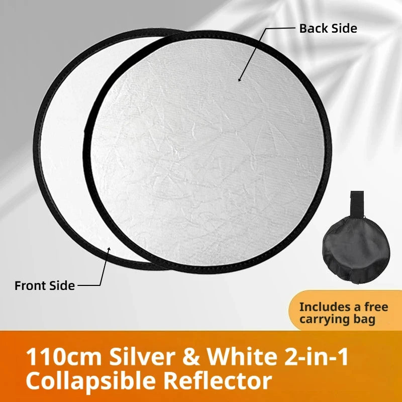 Gold and Silver 2-in-1 Photo Reflector - Camera & Optic Accessories from Linloft.