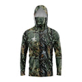 GG Fishing Clothing Camouflage Men's Long Sleeve Mask Hooded Fishing Shirts Upf 50+ Uv Protection Performance Fishing Apparel