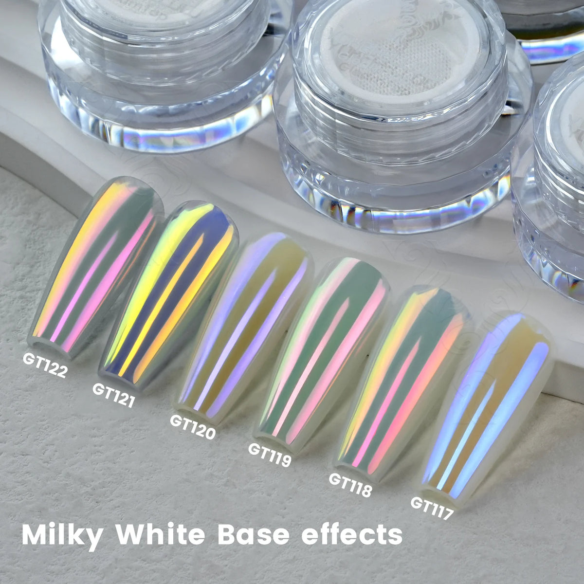 Aurora Chrome Nail Powder, 6 Colors - Beauty & Personal Care from Linloft.