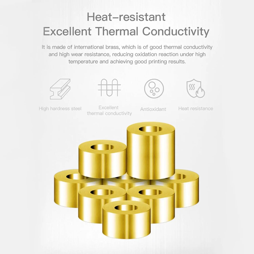 Creality Original CR-6 SE/Ender 3 S1 Brass Nozzles Hotend Extruder Nozzles forEnder 3 S1 Pro/S1 Plus/V2 Neo/Neo 3D Printer Parts