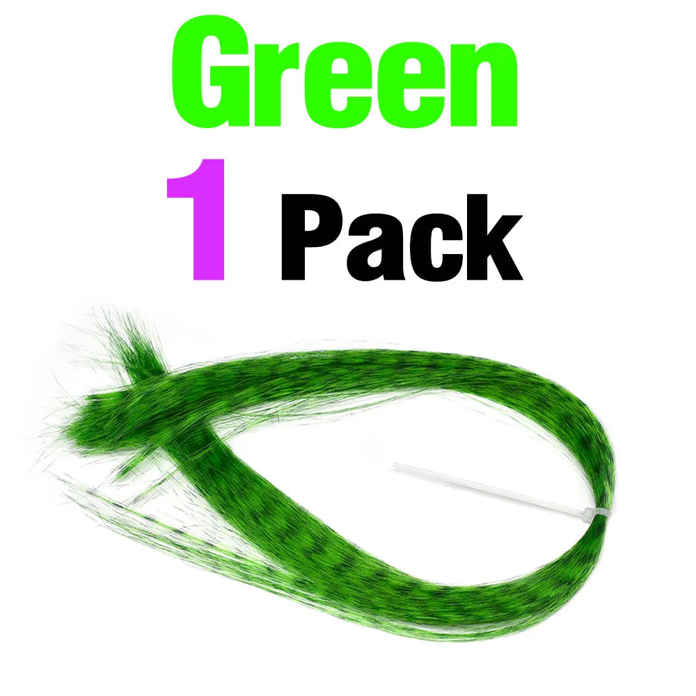 Barred Streamer Fly Tying Fibers, 12 Colors - Fishing Tackle from Linloft.