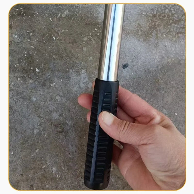 1Pc Ice Pick 30cm/11.81in Stainless Steel Ice Fishing Tool Heavy-Duty Ice Chipper Oyster Clamming Winter Fishing Equipment