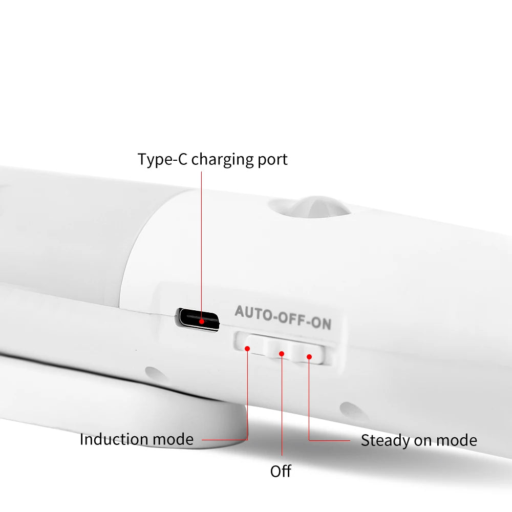 Rechargeable Magnetic Wall Light with Motion Sensor LED Night Light Suitable for Ambient Lighting in Corridor Stair and Cabinet