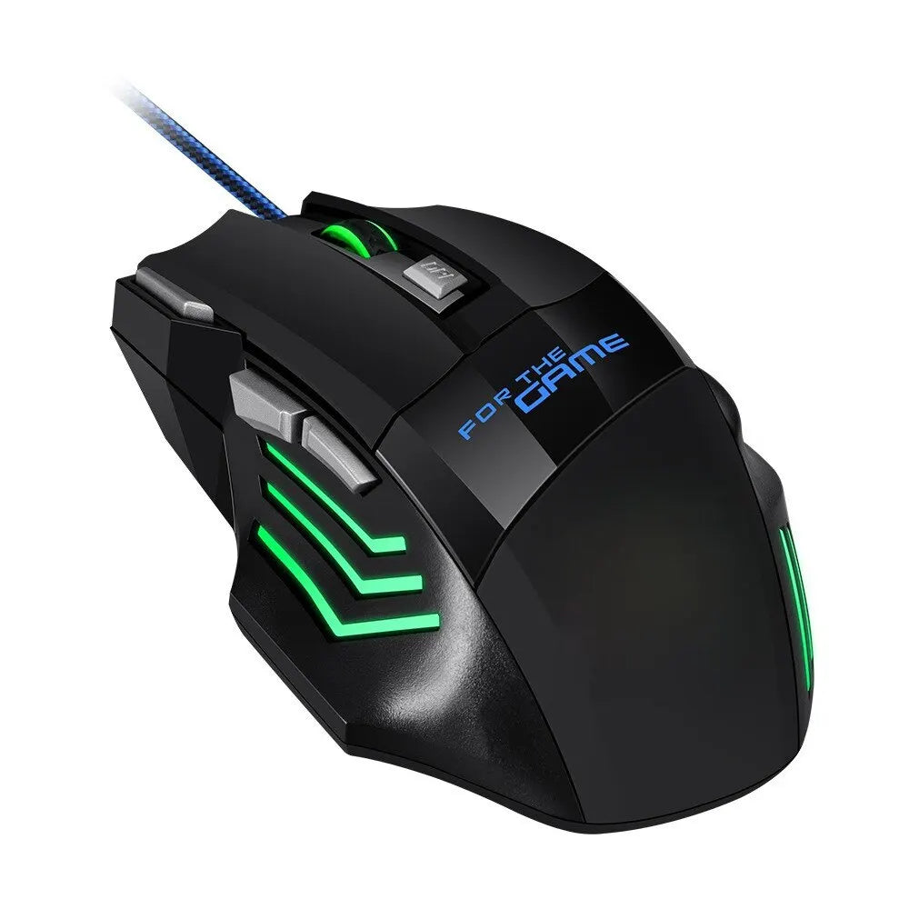 Gaming Mouse RGB Backlit Ergonomic Game Mice 7D Esports Wired Mouse Computer Mouse for Laptop PC Desktop Gamer - Gaming Accessories from Linloft.