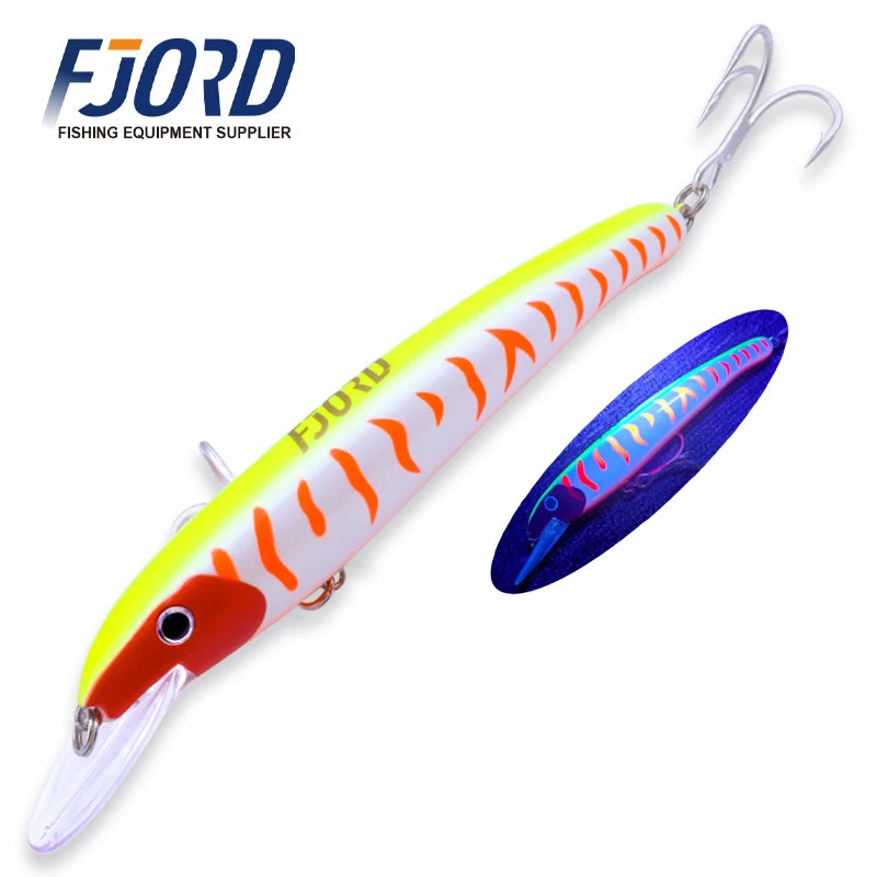 190mm Floating Trolling Minnow Lure - Fishing Tackle from Linloft.