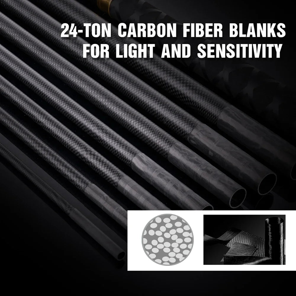 Ultralight Carbon Fiber Telescopic Carp Rod