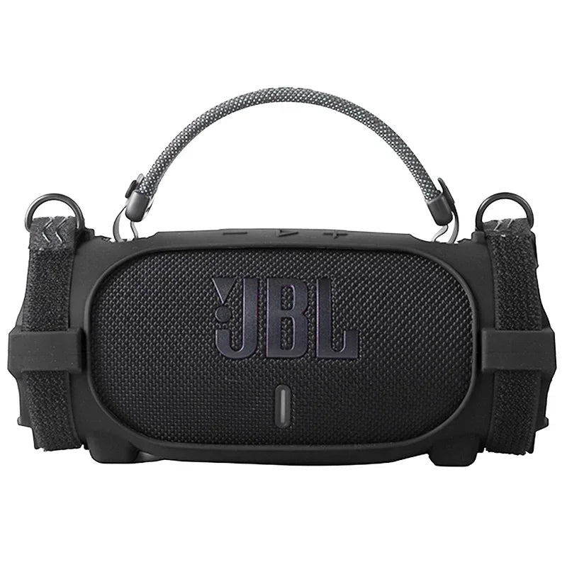 Newest Soft Silicone Case Cover Skin With Strap Carabiner for JBL Charge 6 Portable Waterproof Wireless Bluetooth Speaker