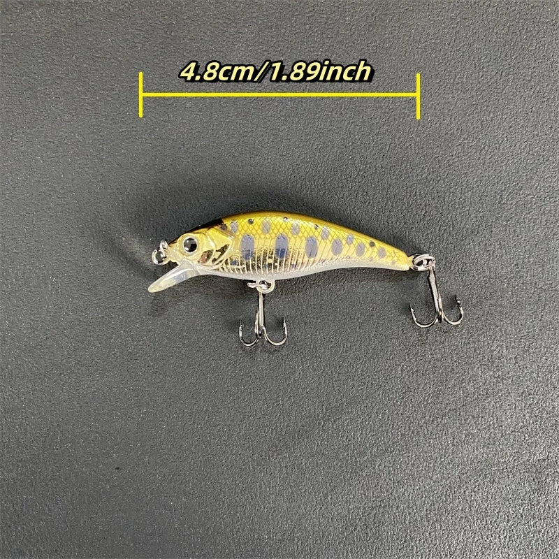LURETV JACKALL Same Style Tricoroll Dance HW 48S Stream Mino Bait Makou Military Fish9196 - Fishing Tackle from Linloft.