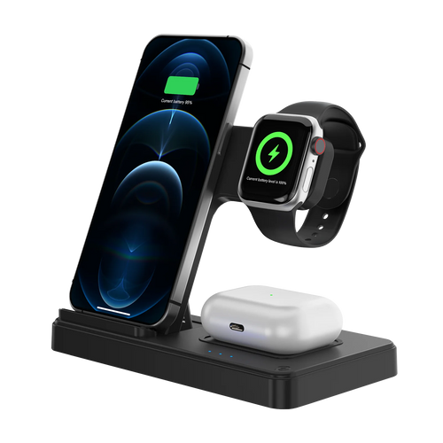 3-in-1 Foldable Magnetic Wireless Charger - Electronics & Accessories from Linloft.