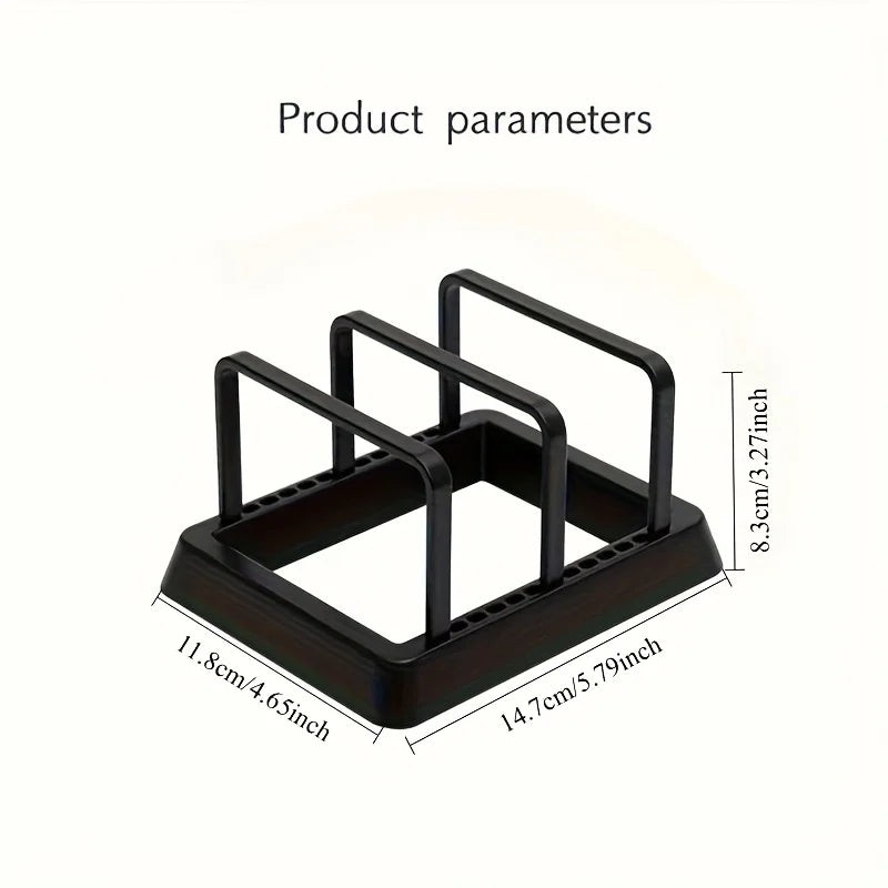 3-in-1 Kitchen Pot Lid Drying Rack