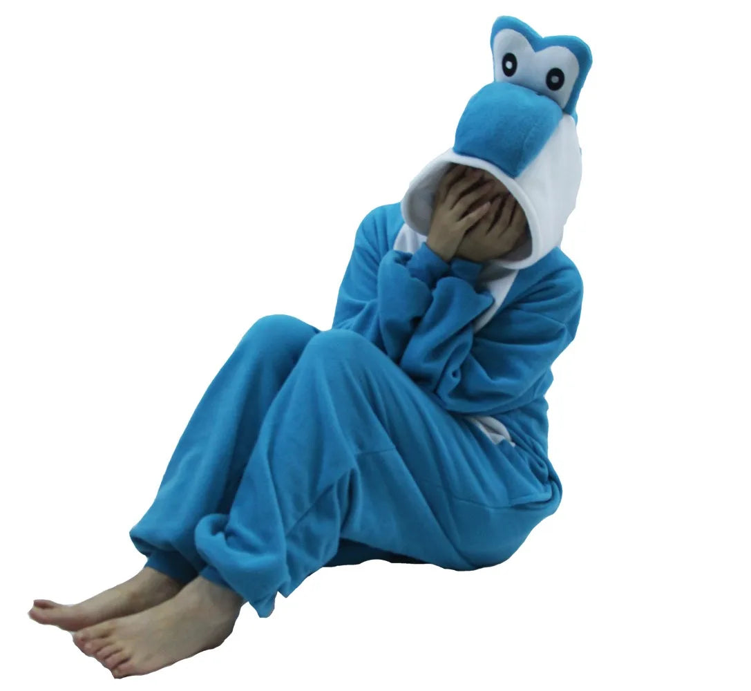 Colorful Yoshi Onesies Kigurumi Pajamas for Adult Unisex Fleece Pyjama Christmas Halloween Cosplay Cos Women Sleepwear Outfits