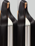 300% High Density Straight Human Hair Wigs 13x6 13x4 HD Lace Front Wig Brazilian 40 46 Inch 360 Full Lace Frontal Human Hair Wig