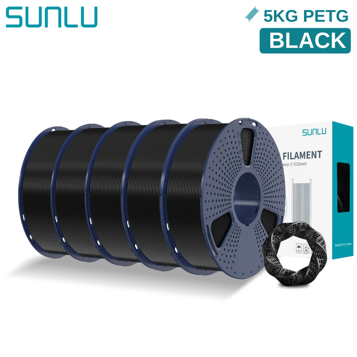 PETG 3D Printer Filament, 1.75mm 5kg - 3D Printing Accessories from Linloft.