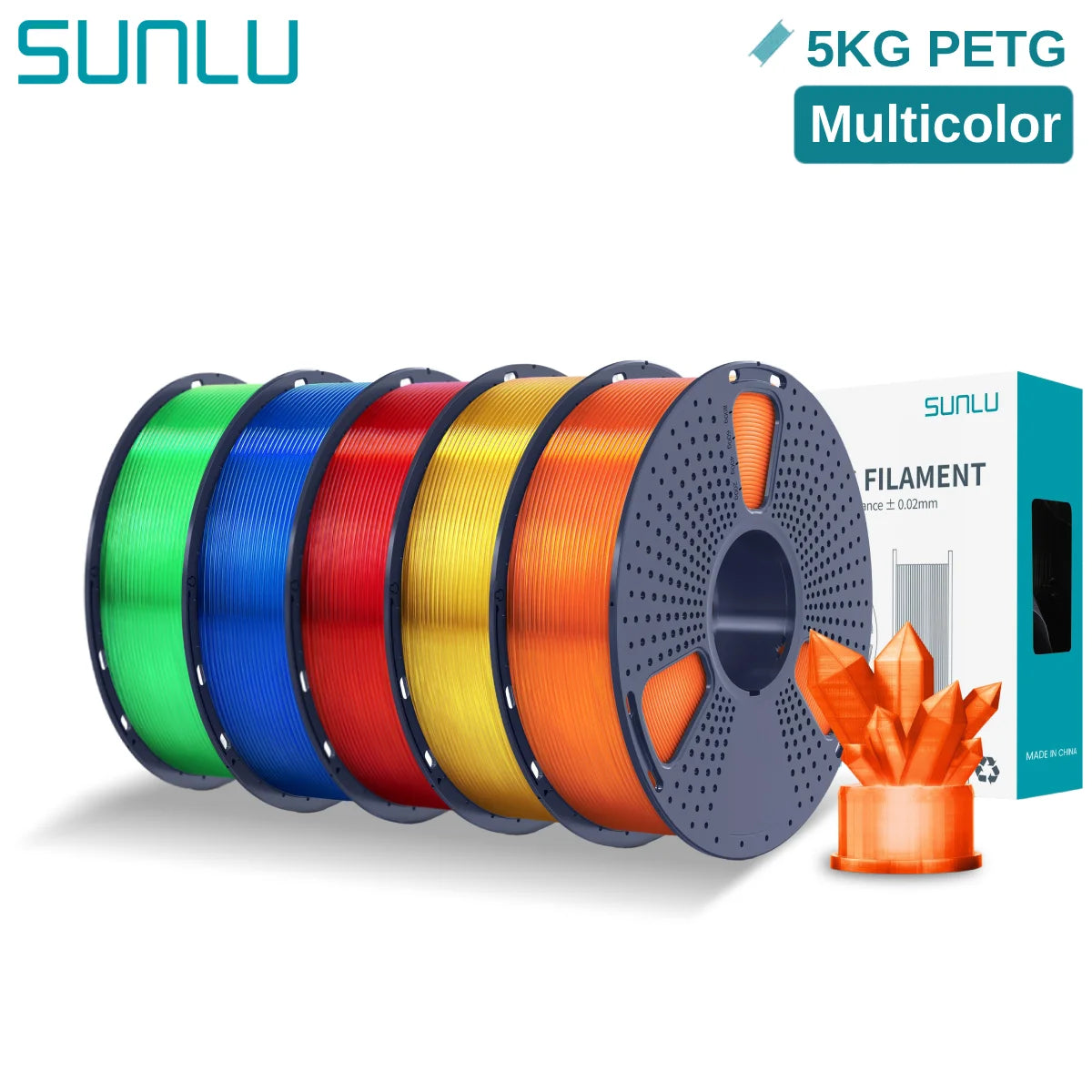 PETG 3D Printer Filament, 1.75mm 5kg - 3D Printing Accessories from Linloft.