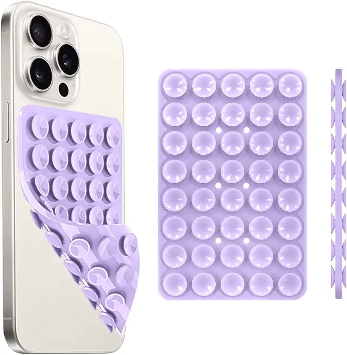 Double-Sided Silicone Suction Phone Holder - Electronics & Accessories from Linloft.