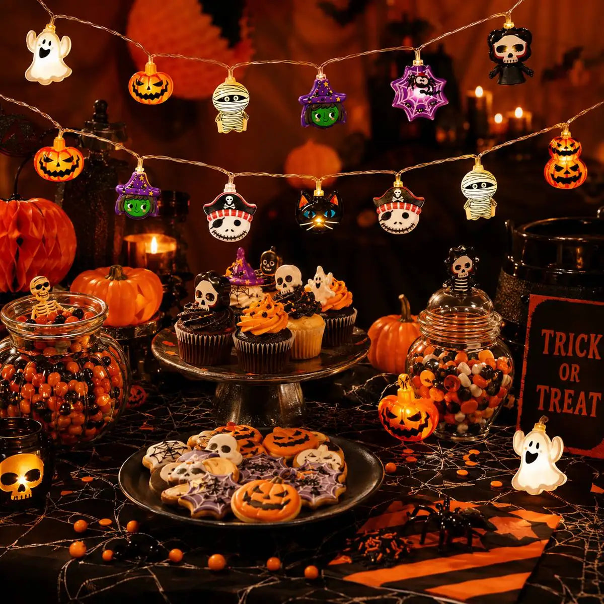 Halloween LED String Lights - String & Fairy Lights from Linloft.