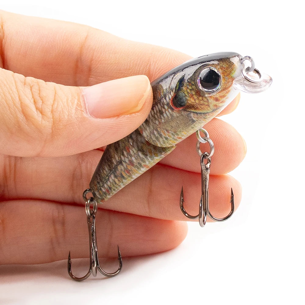 Mini Jointed Swimbait Lures, 5-Pack - Fishing Tackle from Linloft.