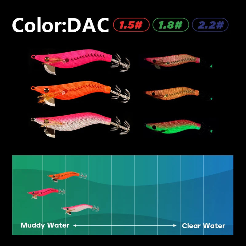 Luminous Mini Squid Jig - Fishing Tackle from Linloft.