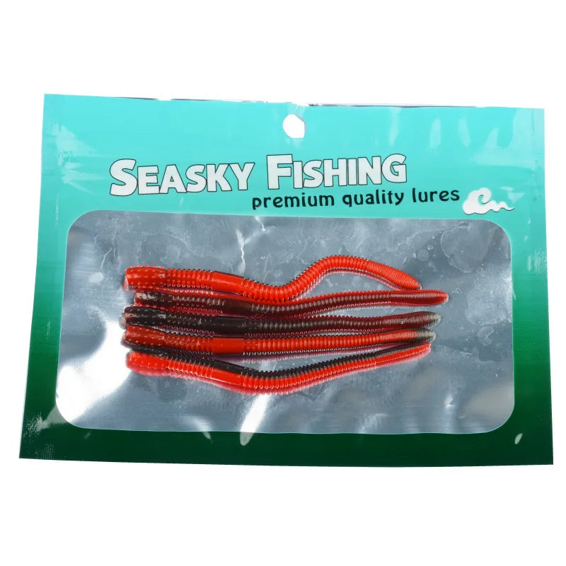 Slow-Sinking Noodle Worm Soft Bait - Fishing Tackle from Linloft.