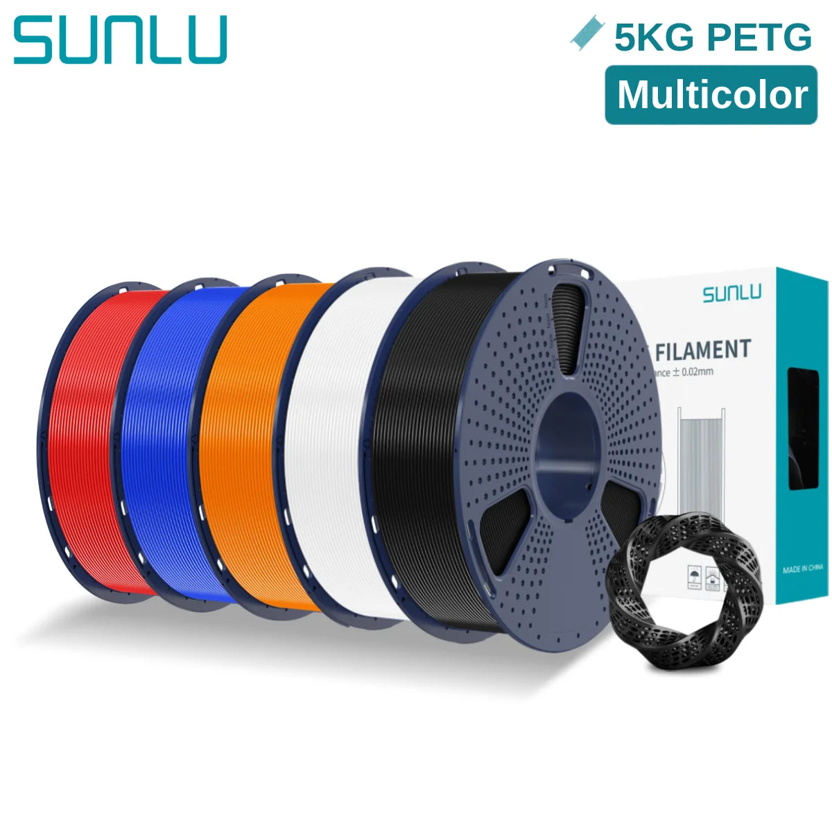 PETG 3D Printer Filament, 1.75mm 5kg - 3D Printing Accessories from Linloft.