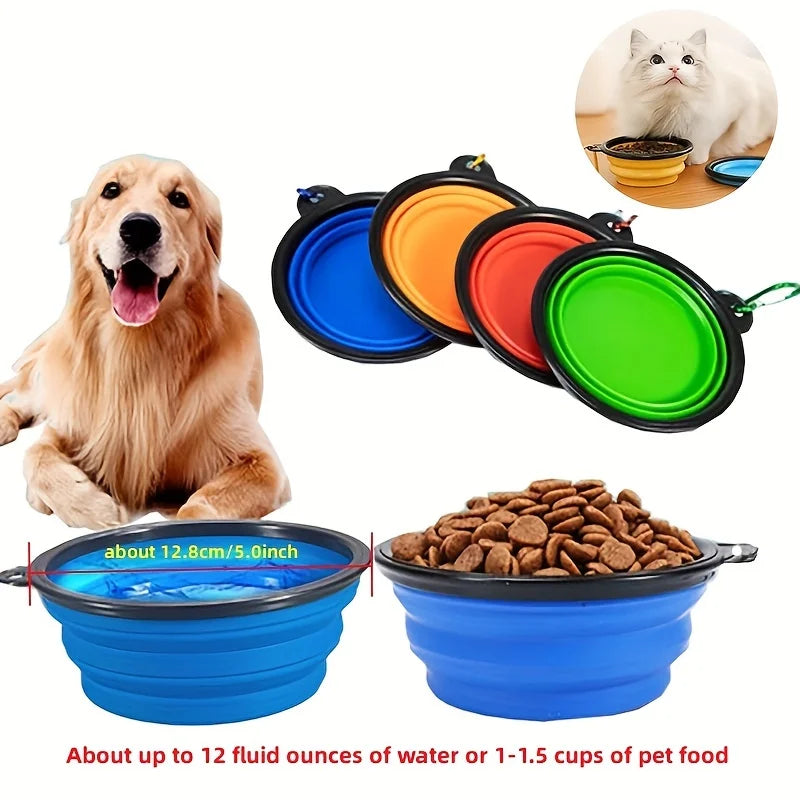 Collapsible Silicone Pet Food Bowl