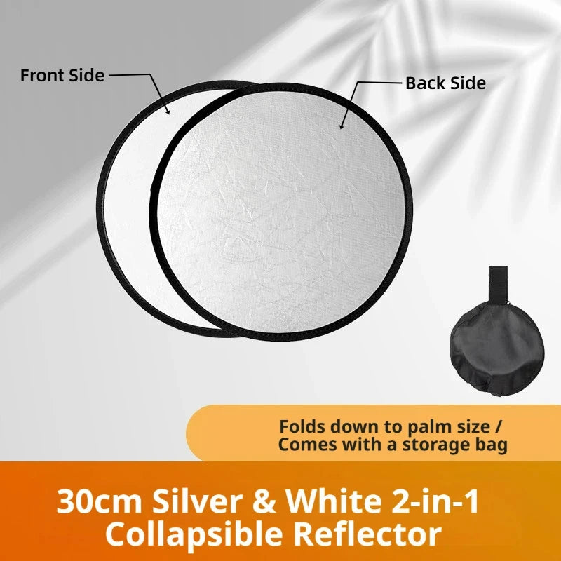 Gold and Silver 2-in-1 Photo Reflector - Camera & Optic Accessories from Linloft.