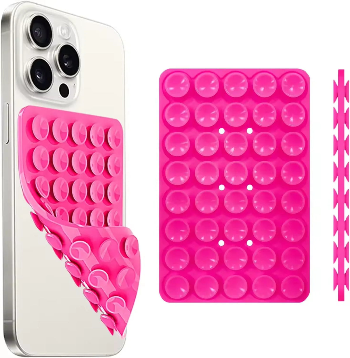 Double-Sided Silicone Suction Phone Holder - Electronics & Accessories from Linloft.
