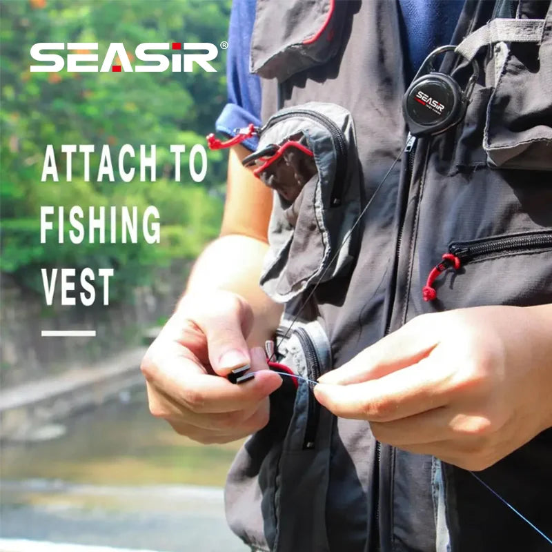 SEASIR Fishing Quick Knot Tying Tool Fly Fishing Line Scissors Cutter Clipper Nippers Fast Knotter Tie Zinger Retractor Tackle