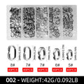 ShareShark 200pcs/box High-Strength Stainless Steel Split Rings for Fishing Lures Loop Corrosion-Resistant Connector Rings