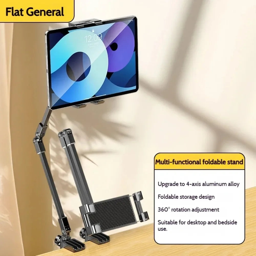 Adjustable Tablet Stand 360-degree Rotation 3 Sections Arms Bedside Phone Holder for 5-12Inch Phone Ipad Pro Mini for Xiaomi - Electronics & Accessories from Linloft.