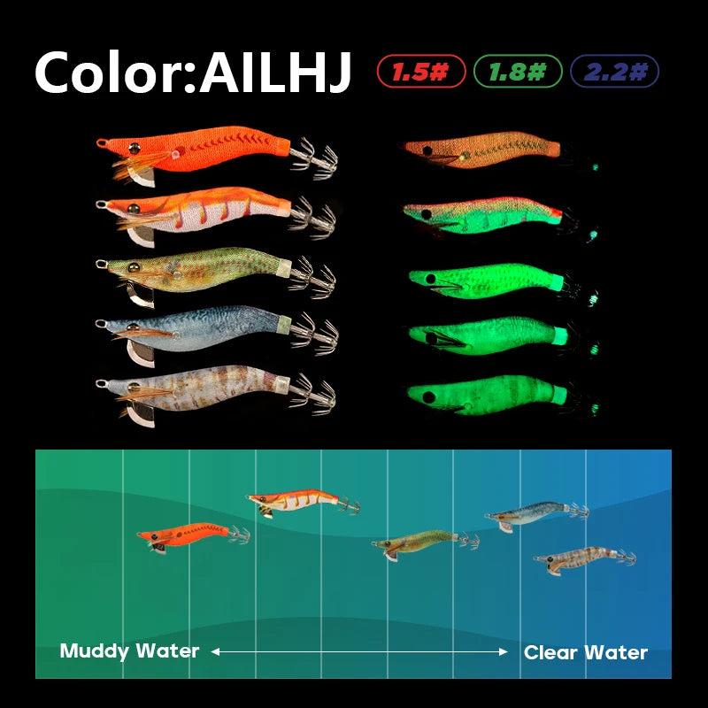 Luminous Mini Squid Jig - Fishing Tackle from Linloft.